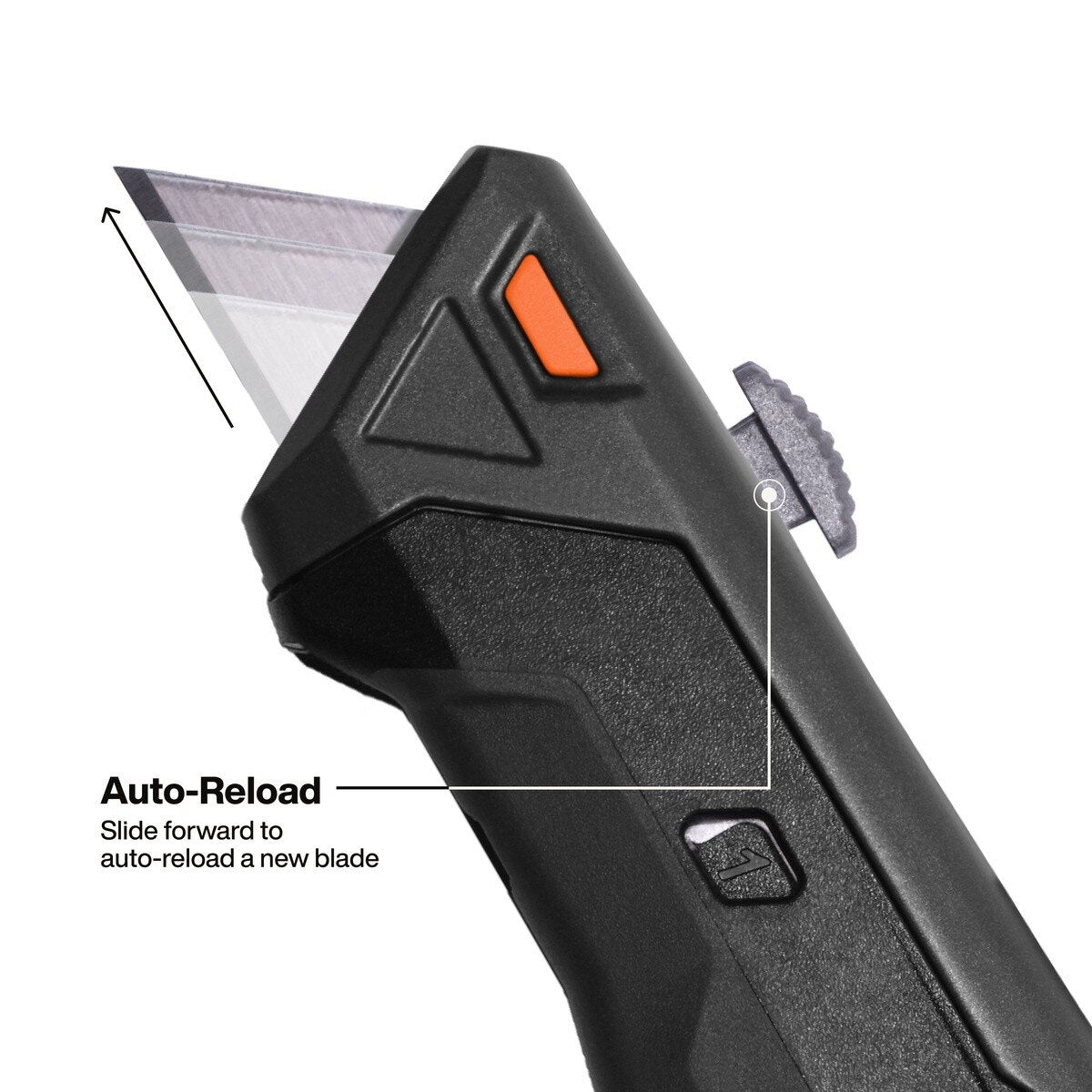 Klein 44308 6.8" Auto-Loading Retractable Utility Knife with Dual-Sided Blade Magazine (10 Blades) - 5