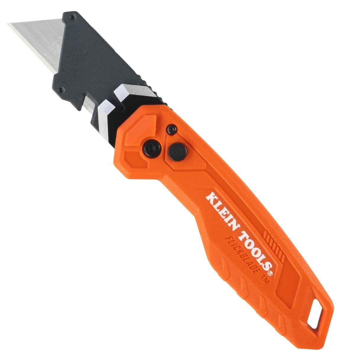 Klein 44309 FLICKBLADE Pry Bar Utility Knife 2.42 in. Blade with 2-Position Lock and Reversible Belt Clip (1 Pack)
