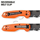 Klein 44309 FLICKBLADE Pry Bar Utility Knife 2.42 in. Blade with 2-Position Lock and Reversible Belt Clip (1 Pack) - 5