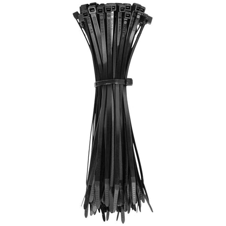 Klein 450-200 Cable Ties, 50 lb Tensile Strength, 7.75 Inch, Black (100 Pack)