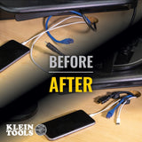 Klein 450-400 Self-Adhesive Cable Mounting Clips, 1 Slot (10 Pack) - 10