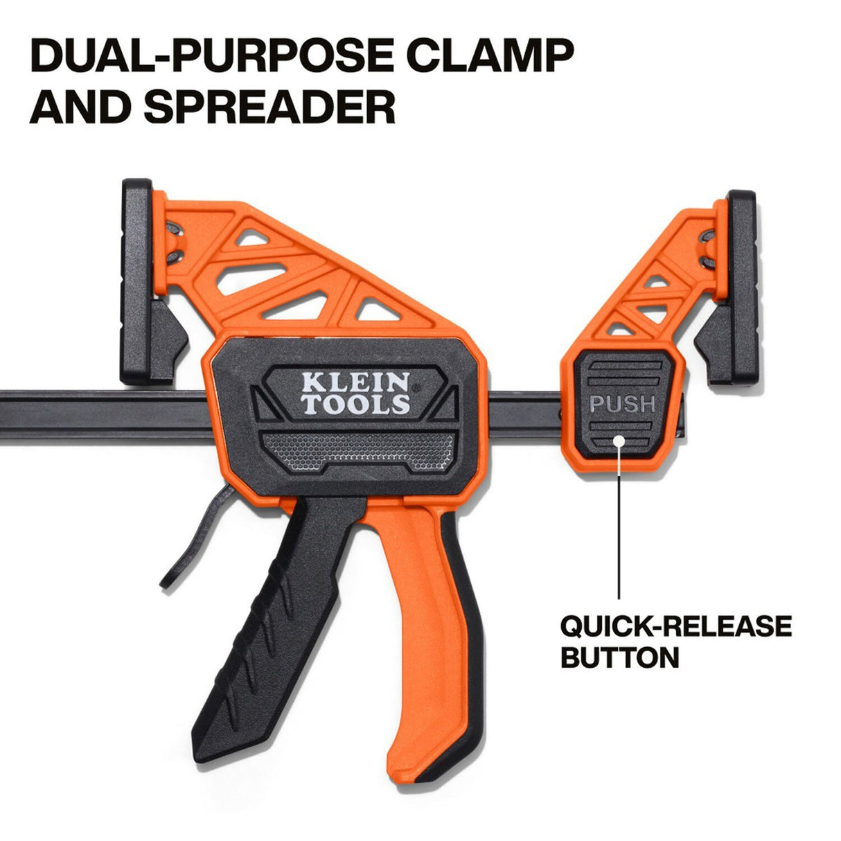 Klein 47550 Speed-Klamp 6-Inch Quick Clamp and Spreader with 150 lb Clamping Force (2 Pack) - 7