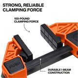 Klein 47551 Speed-Klamp 12-Inch Quick Clamp with 150-Pound Clamping Force (2 Pack) - 4