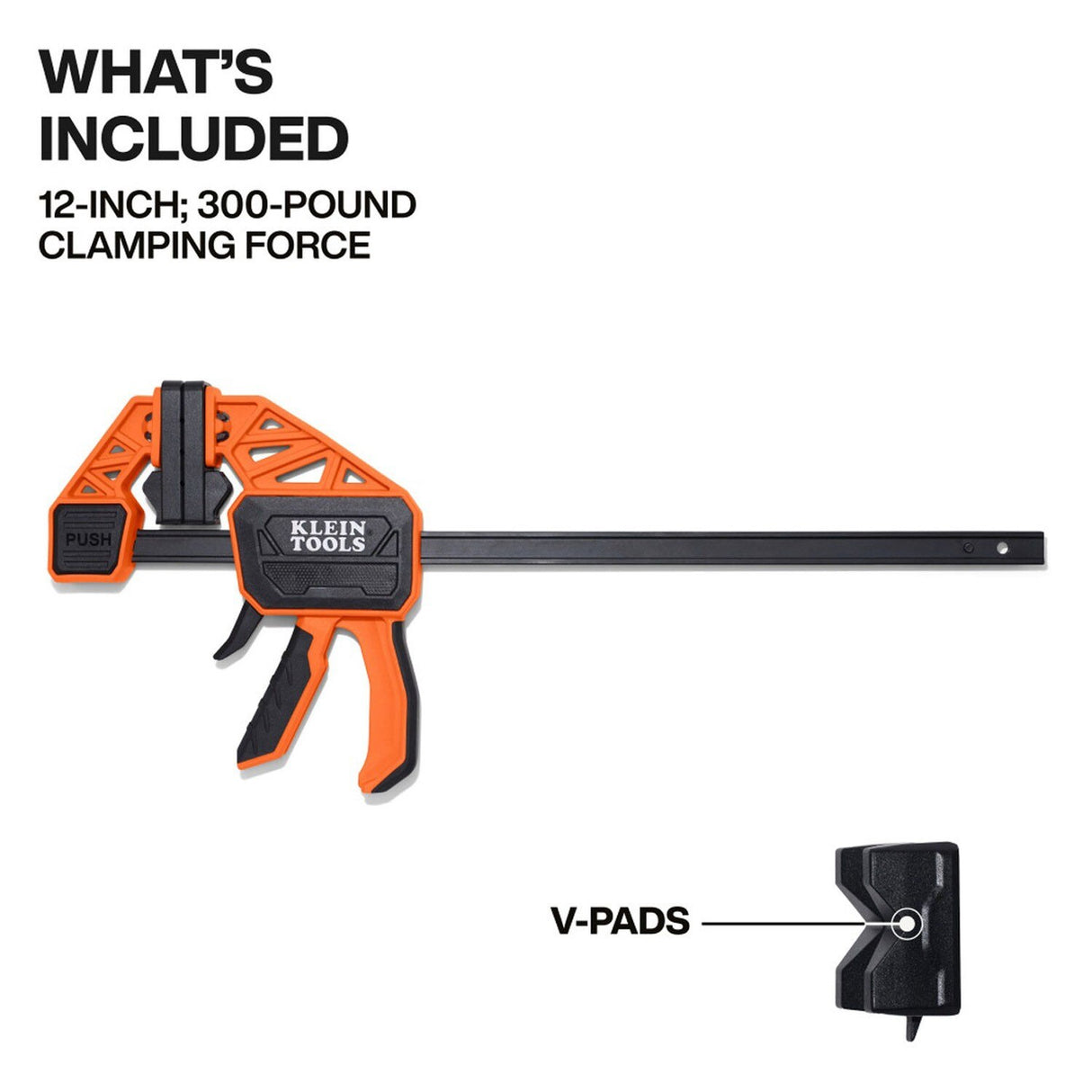 Klein 47556 Speed-Klamp 12-Inch Quick Clamp with 300-Pound Clamping Force - 6