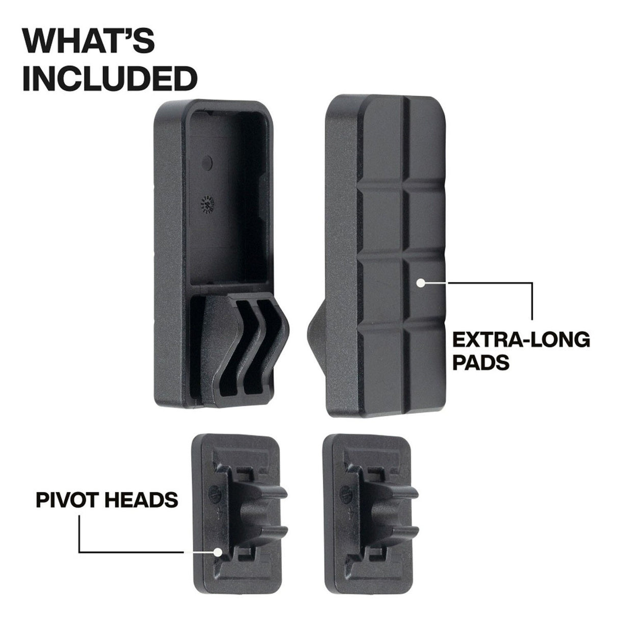 Klein Tools 47560 Speed-Klamp Long Pad and Pivot Replacement for 300 lb Clamps (2 Pack) - 2