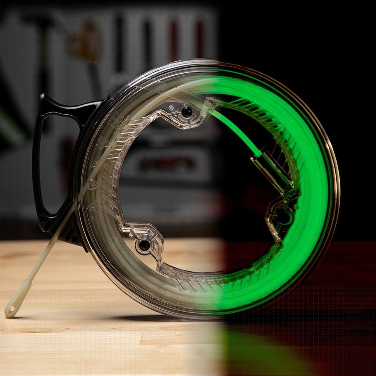 Klein 50550 Glow in the Dark Fiberglass Fish Tape with Clear Case and Nylon Glow Tip (20-Foot) - 6