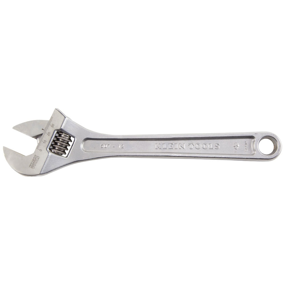 Klein Tools 507-12 Adjustable Wrench, Extra Capacity, 12" - 5