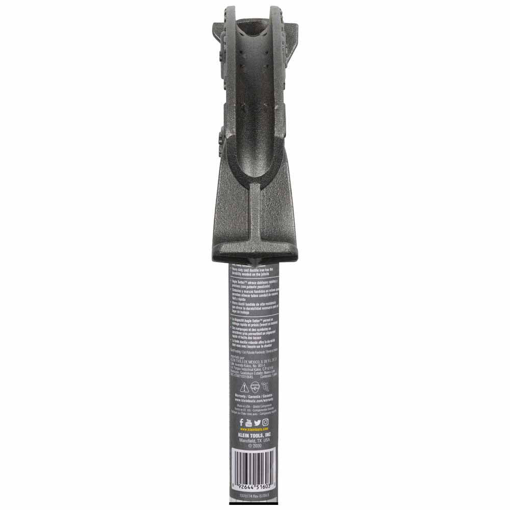 Klein 51604 Iron Conduit Bender 3/4" EMT with Angle Setter - 4