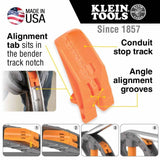 Klein 51606 Aluminum Conduit Bender Full Assembly, 1/2-Inch EMT with Angle Setter - 3