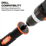 Klein 53018 6 ft. Steel Toilet Auger with Drill Compatibility (1 Pack) - 2