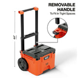 Klein 54100MBX MODbox Rolling Toolbox with 10 Inch Wheels and IP65 Protection 22 in x 20.8 in x 27 in (1 Pack) - 3