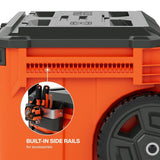 Klein 54100MBX MODbox Rolling Toolbox with 10 Inch Wheels and IP65 Protection 22 in x 20.8 in x 27 in (1 Pack) - 6