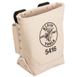 Klein 5416 Tool Bag, Bull-Pin and Bolt Pouch, Belt Strap Connect, 5 x 10 x 9-Inch