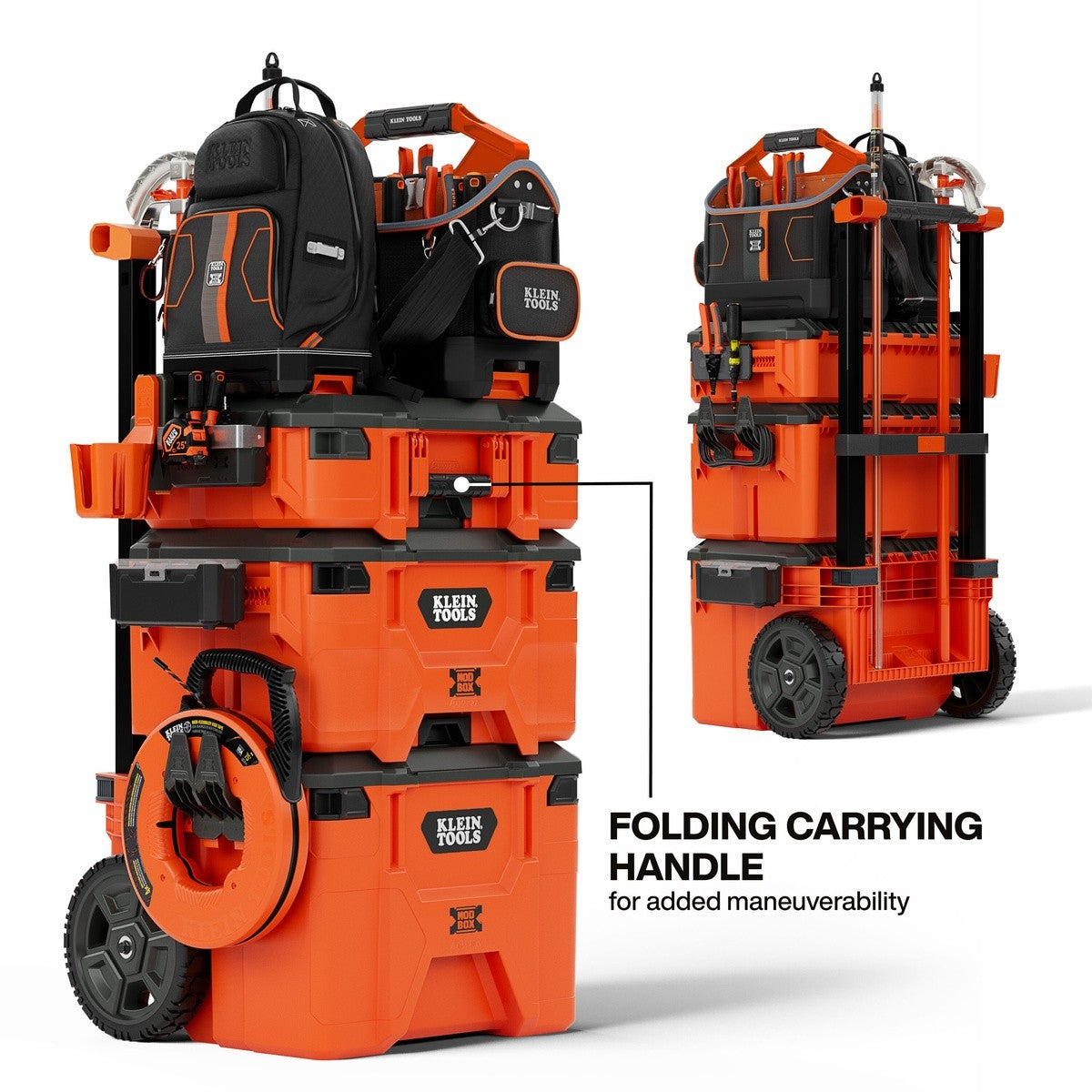 Klein 54300MBX MODbox Small Toolbox 22 in x 16.1 in x 7.5 in Heavy Duty Modular Tool Storage (1 Each) - 9