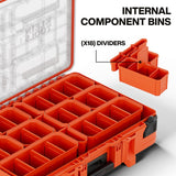 Klein 54400MBX MODbox Full Width Component Box with 9 Removable Bins and Clear IP65 Lid (1 Each) - 3
