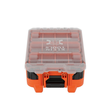 Klein 54500MBX MODbox Half Width Tall Component Box Organizer with Clear Stay-Put Lid IP65 Rated 10.9 in. x 15.5 in. x 5.2 in. (1 Pack)