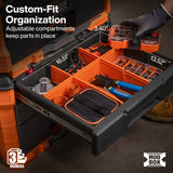 Klein 54890MB MODbox Three Drawer Rolling Toolbox with 10" Wheels and Locking Bar - 4