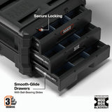 Klein 548BLKSTK MODbox Blackout Rolling Tool Storage Set with Drawers and Component Box (3 Piece Set) - 7
