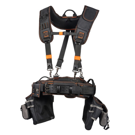 Klein 55896 Tool Rig with Suspenders Adjustable 30 to 52" Waist 23 Pockets