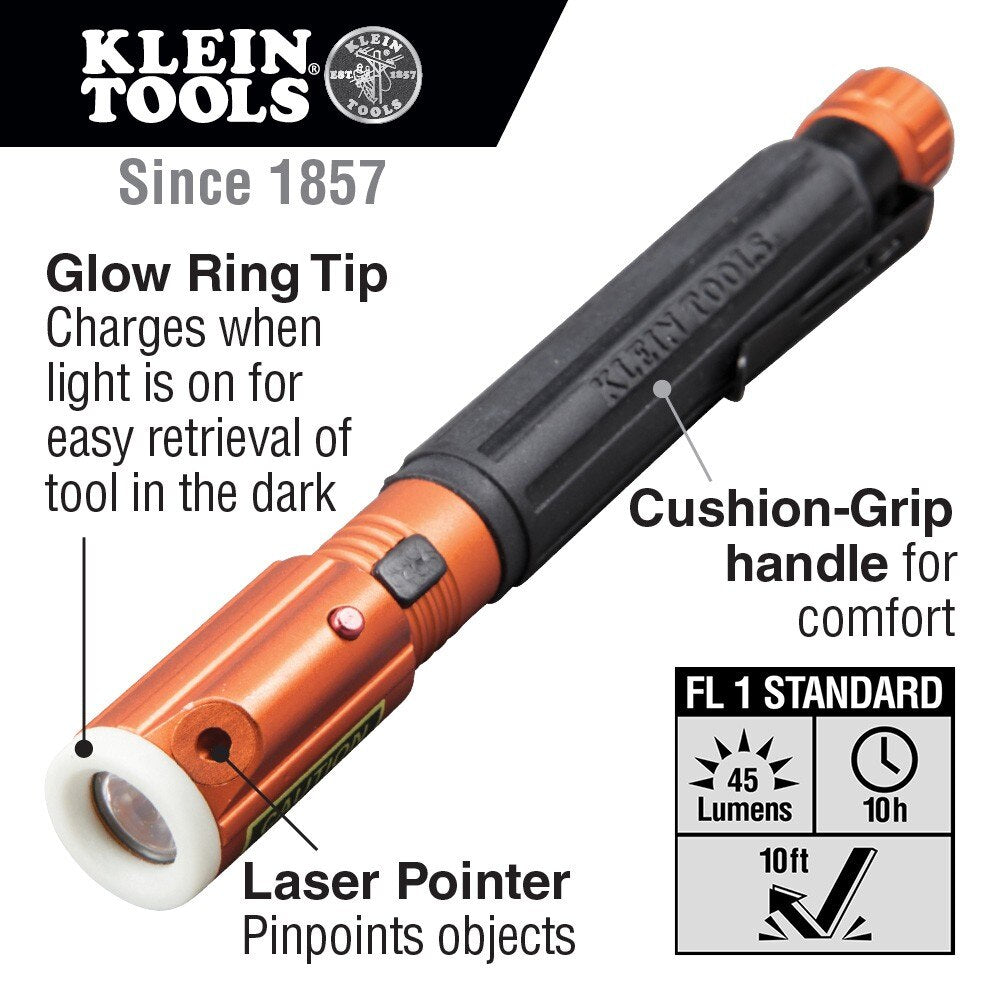 Klein 56026 Inspection Penlight with Laser - 2