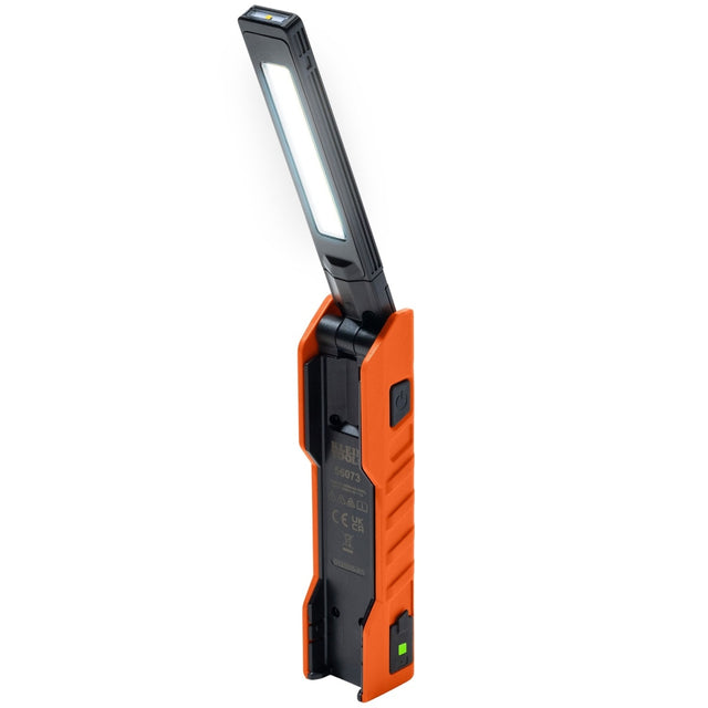 Klein 56073 Rechargeable Handheld Folding Work Light with Built In Spotlight and Magnetic Base (1 Each)