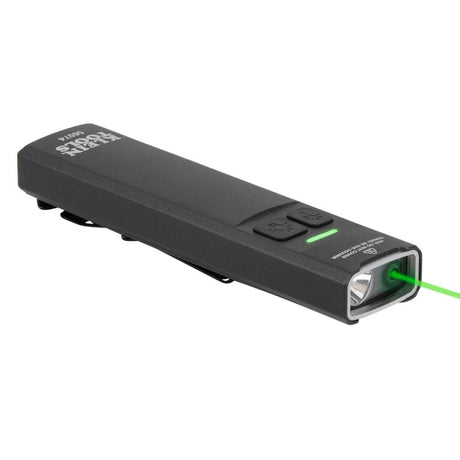Klein 56074 Klein Slim-Profile LED Pocket Flashlight with Laser Rechargeable USB-C Compact Design