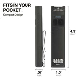 Klein 56074 Klein Slim-Profile LED Pocket Flashlight with Laser Rechargeable USB-C Compact Design - 4