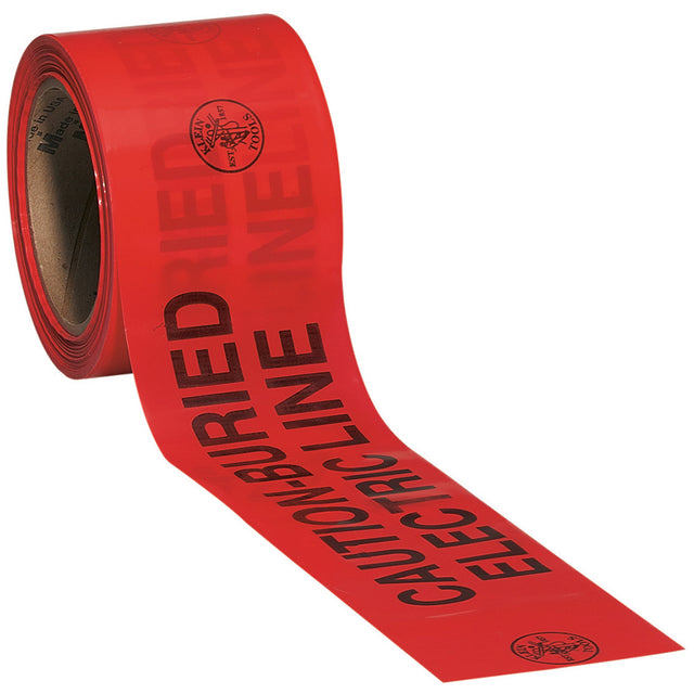 Klein Tools 58002 Caution Barricade Warning Tape, 3" x 200-Foot