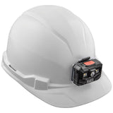 Klein 60107RL Hard Hat, Non-Vented, Cap Style with Rechargeable Headlamp, White - 10