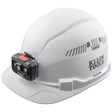 Klein 60113RL Hard Hat, Vented Cap Style with Rechargeable Headlamp, White (Each)