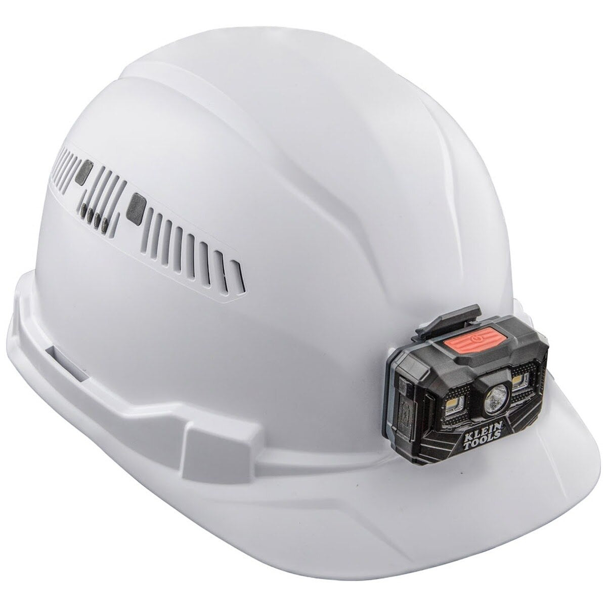 Klein 60113RL Hard Hat, Vented Cap Style with Rechargeable Headlamp, White (Each) - 3