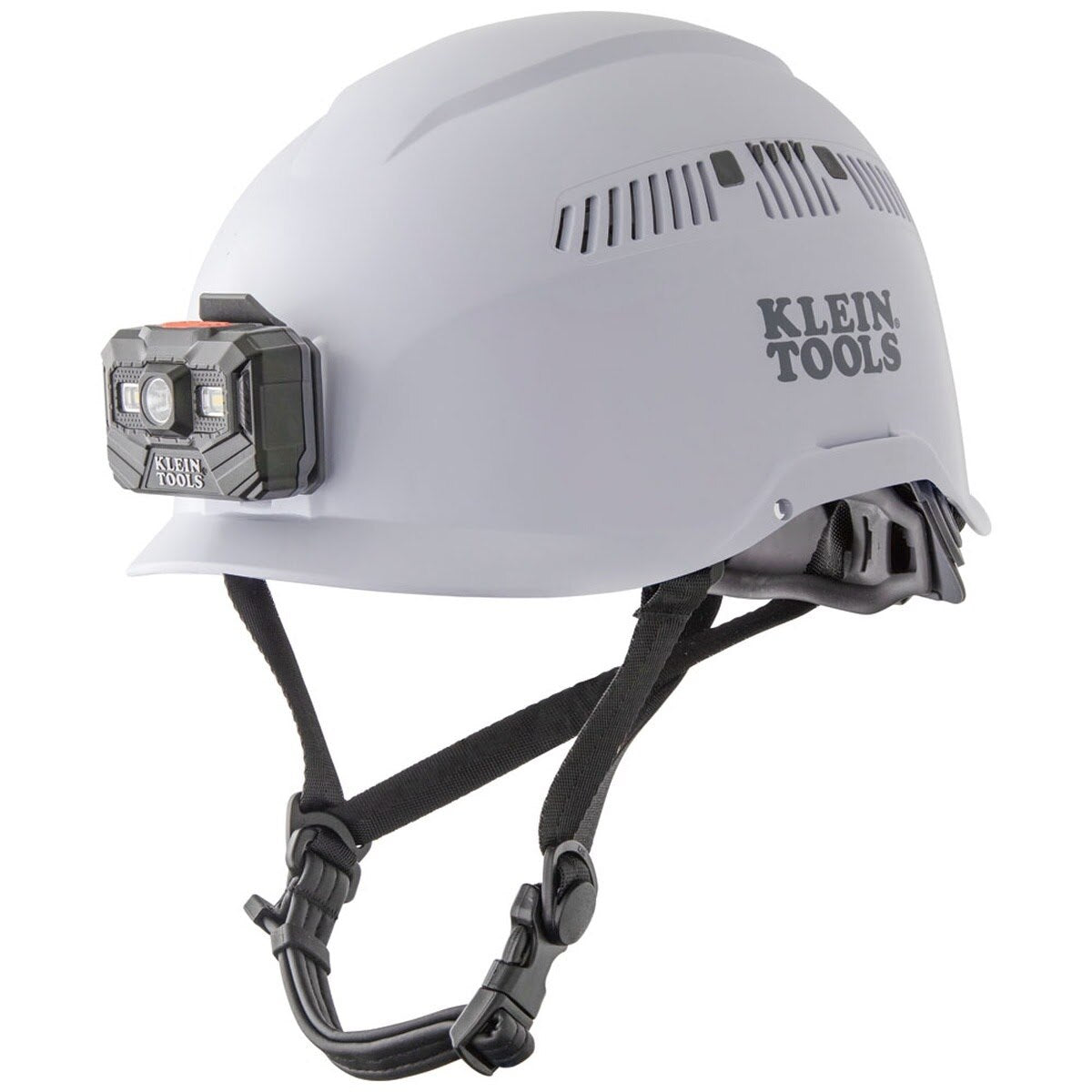 Klein 60150 Safety Helmet, Vented Class C with Rechargeable Headlamp, White (Each) - 3