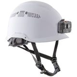 Klein 60150 Safety Helmet, Vented Class C with Rechargeable Headlamp, White (Each) - 4