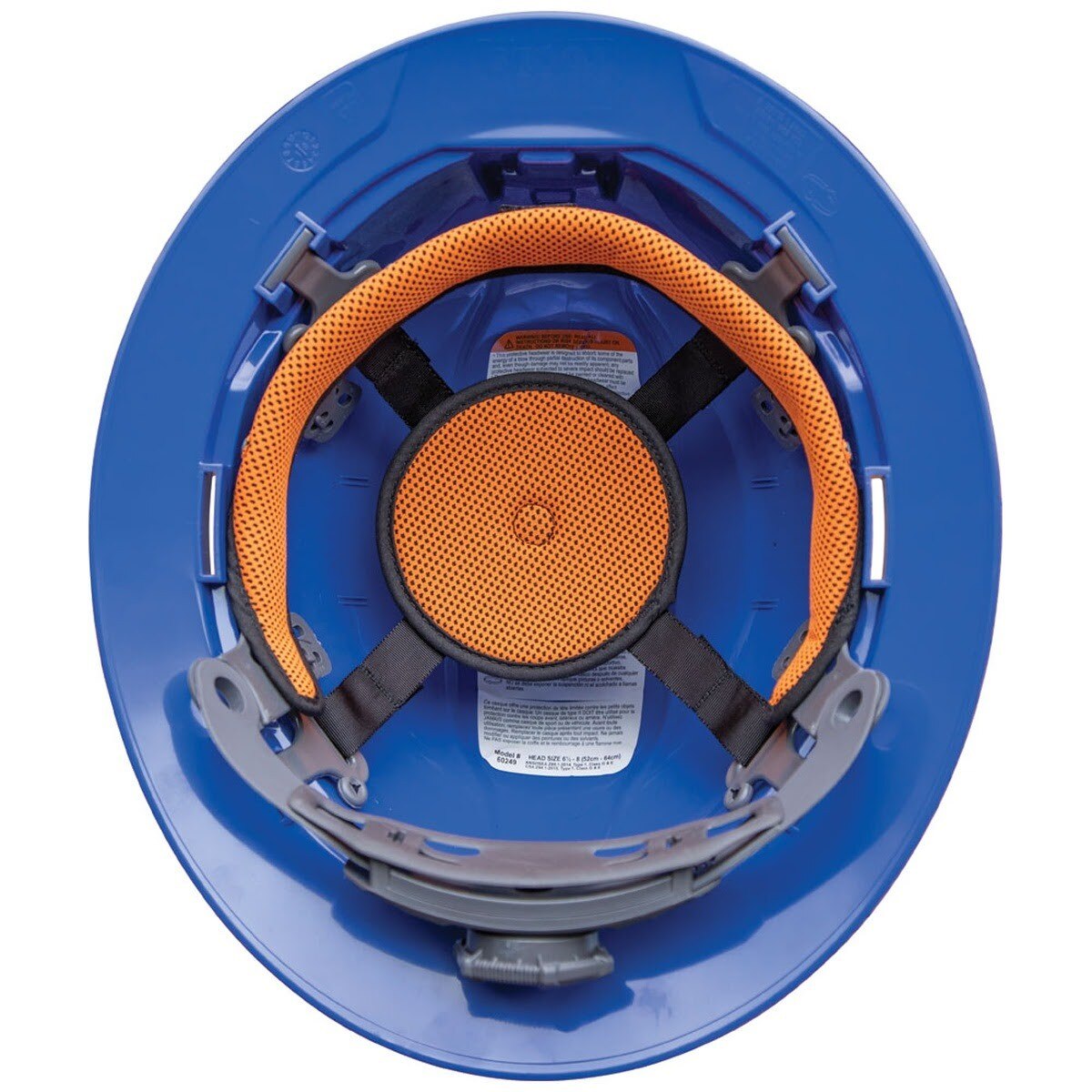 Klein 60249 Hard Hat, Non-Vented, Full Brim Style, Blue (Each) - 8