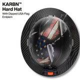 Klein 60347FS Freedom Series KARBN Pattern Vented Full Brim Class C Hard Hat with Rechargeable Headlamp - 3