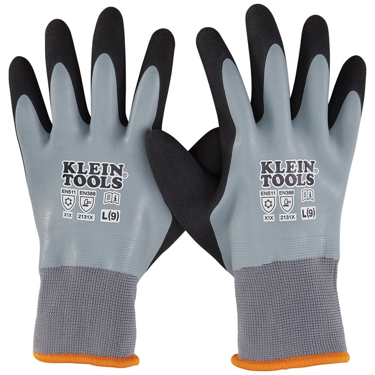 Klein 60389 Thermal Dipped Gloves, Large (1 Pair)