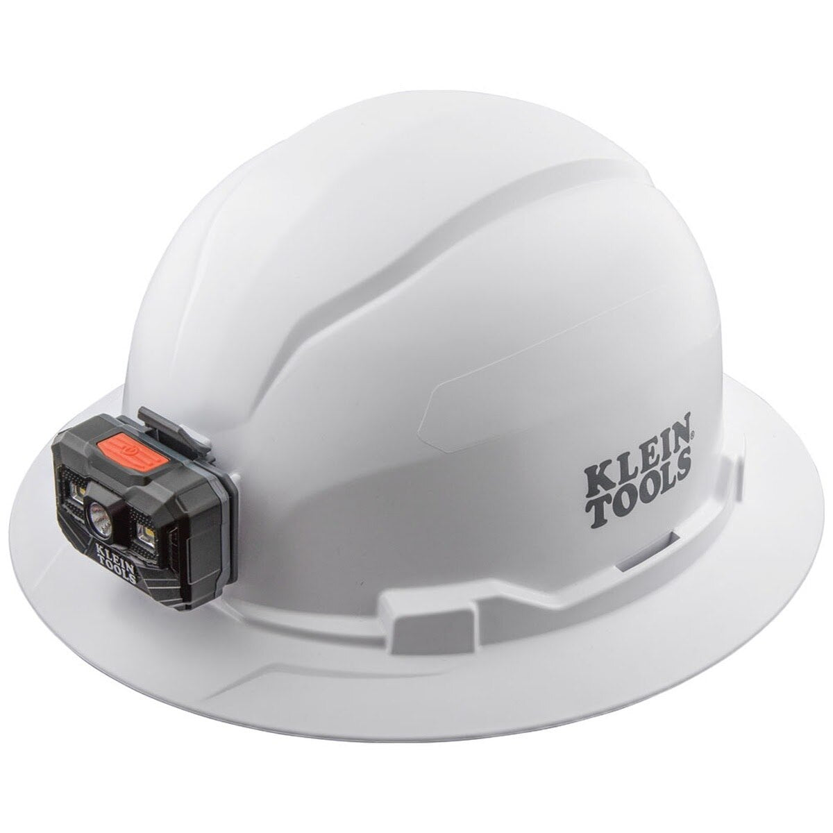 Klein 60406RL Hard Hat, Non-Vented, Full Brim with Rechargeable Headlamp, White (Each) - 3