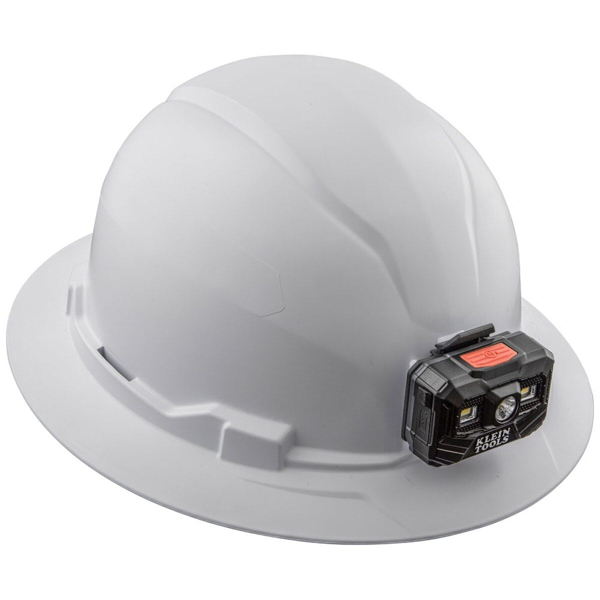 Klein 60406RL Hard Hat, Non-Vented, Full Brim with Rechargeable Headlamp, White (Each) - 4