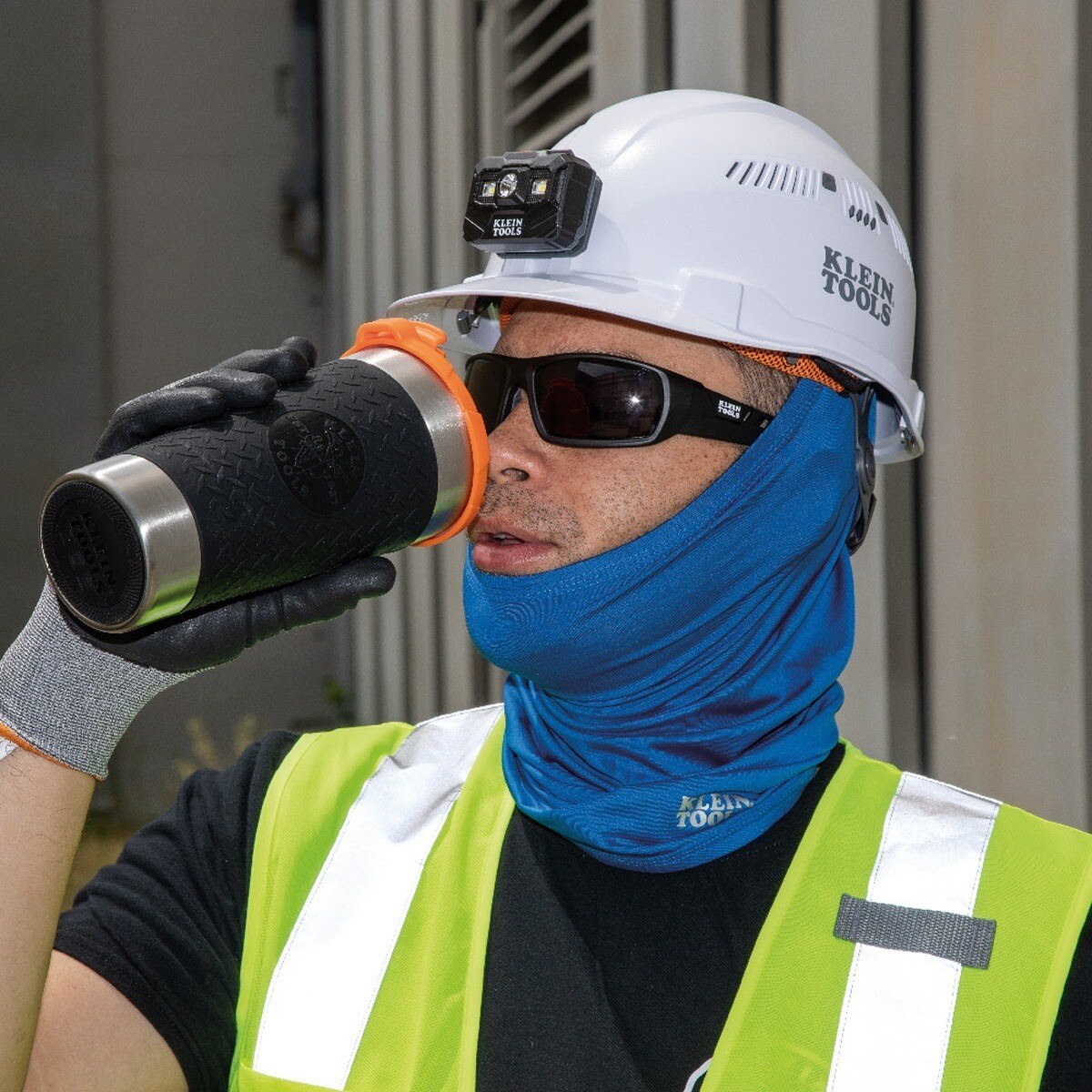 Klein 60439 Neck and Face Cooling Band, Blue (One Size) - 8