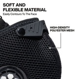 Klein 60506 N95 Reusable Respirator Face Mask with Replaceable NIOSH N95 Filter 13.5 in. L x 6.6 in. H (1 Pack) - 2