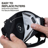Klein 60506 N95 Reusable Respirator Face Mask with Replaceable NIOSH N95 Filter 13.5 in. L x 6.6 in. H (1 Pack) - 3
