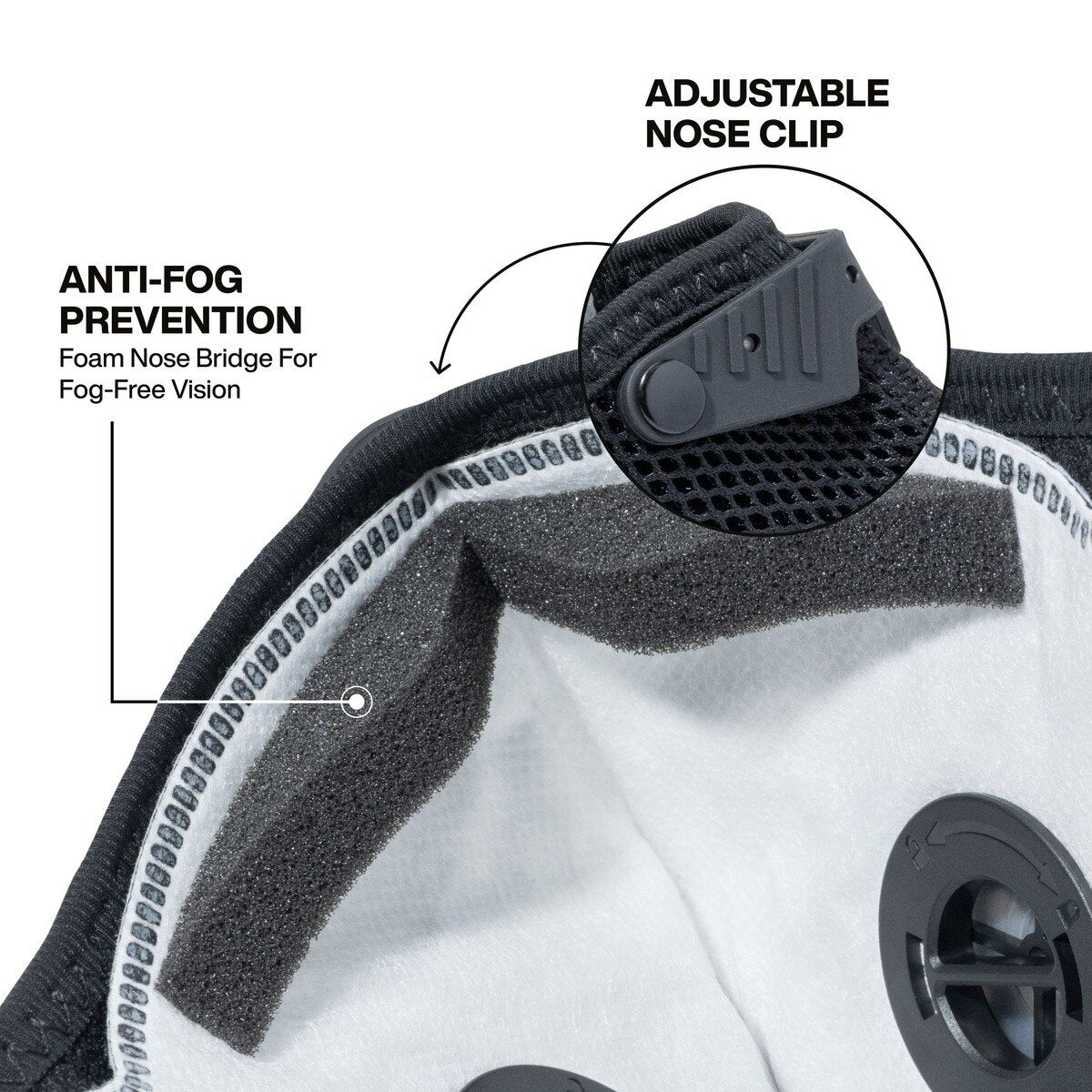 Klein 60506 N95 Reusable Respirator Face Mask with Replaceable NIOSH N95 Filter 13.5 in. L x 6.6 in. H (1 Pack) - 4