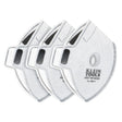 Klein 60507 NIOSH N95 Replacement Filters for Reusable Face Mask with Hook and Loop Fasteners 4.8 in. x 6 in. (3 Pack)