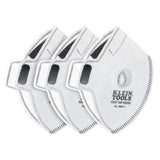 Klein 60507 NIOSH N95 Replacement Filters for Reusable Face Mask with Hook and Loop Fasteners 4.8 in. x 6 in. (3 Pack)