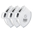 Klein 60507 NIOSH N95 Replacement Filters for Reusable Face Mask with Hook and Loop Fasteners 4.8 in. x 6 in. (3 Pack)