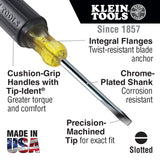 Klein Tools 608-10 1/8" Cabinet Tip Mini Screwdriver 10" - 2