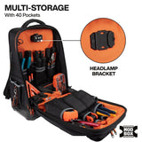 Klein 62809MB MODbox Hardshell Tool Backpack 40 Pockets 14.25 x 12.5 x 22" - 2