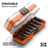 Klein 65109IMPCTM Deep-Well 3/8-Inch Drive Impact Socket Set, Metric, 6-Point Hex with Adapters and MODbox Compatible Case (9-Piece) - 6