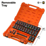 Klein 65123HD KNECT 1/2 in. Drive Deep-Well Impact Socket Set SAE Metric with Case (28-Piece Set) - 4