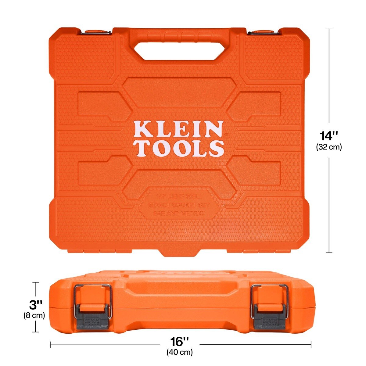 Klein 65123HD KNECT 1/2 in. Drive Deep-Well Impact Socket Set SAE Metric with Case (28-Piece Set) - 5